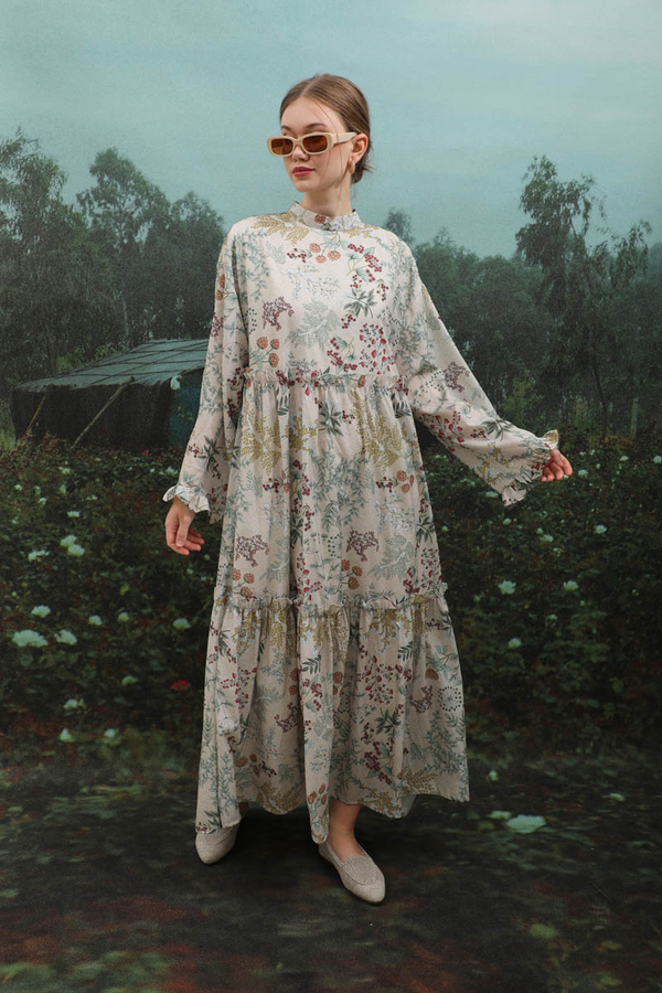 Yaz Çiçeği Elbise Taş - 6