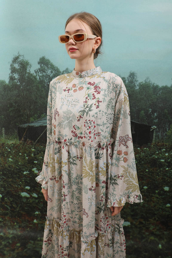 Yaz Çiçeği Elbise Taş - 10