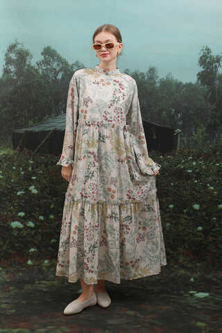 Yaz Çiçeği Elbise Taş - 8