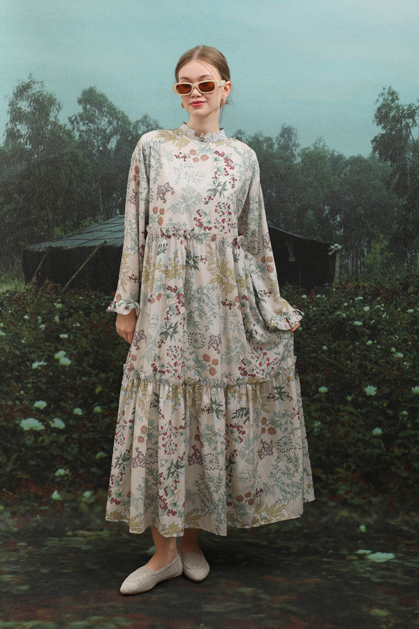 Yaz Çiçeği Elbise Taş - 8