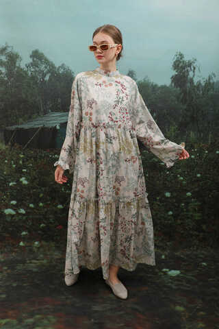 Yaz Çiçeği Elbise Taş - 6