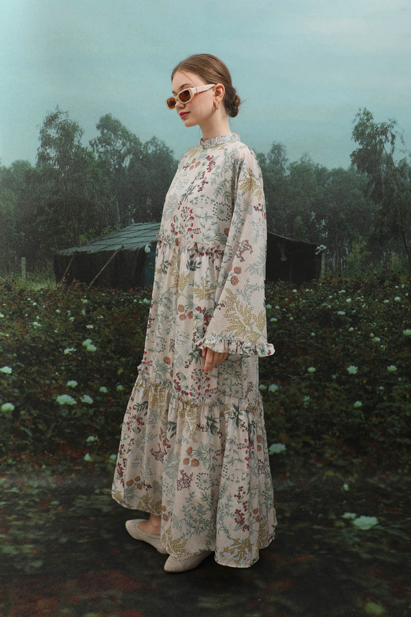 Yaz Çiçeği Elbise Taş - 11