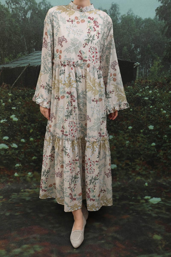 Yaz Çiçeği Elbise Taş - 9