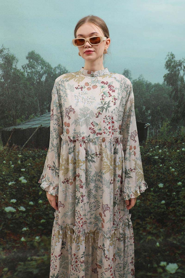 Yaz Çiçeği Elbise Taş - 7