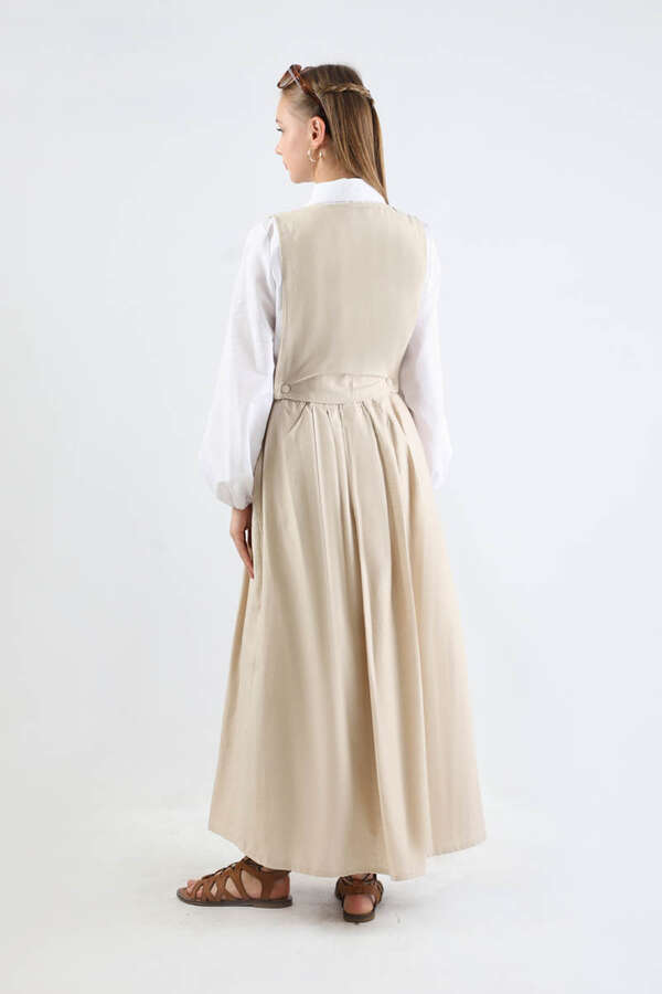 Yelek Detaylı Etek Takım Taş - 6