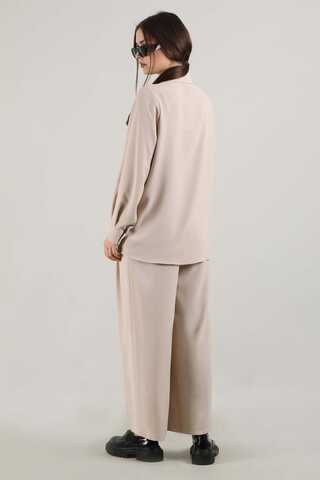 Yelek Stil Takım Krem - 5