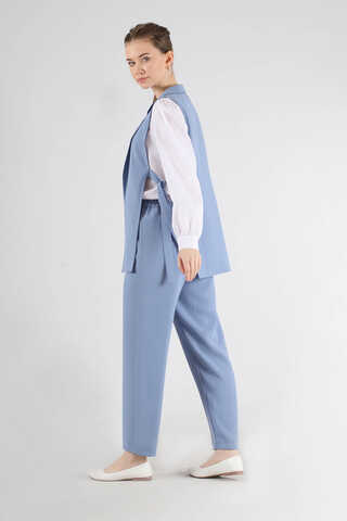 Yelek Tunik Takım Bebe Mavisi - 5