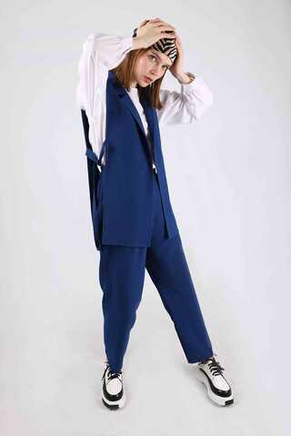 Yelekli 3 lü Takım İndigo - 3