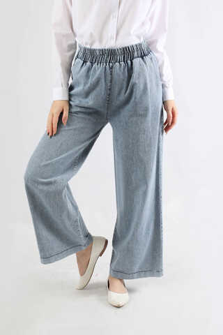 Yelekli Kot Takım Açık Mavi - 5