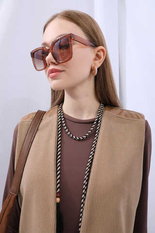 Yelekli Triko Takım Koyu Vizon - 7