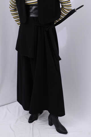 Yelekli Triko Takım Siyah - 5