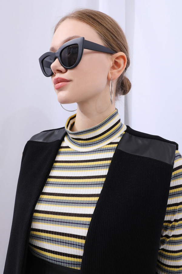 Yelekli Triko Takım Siyah - 7