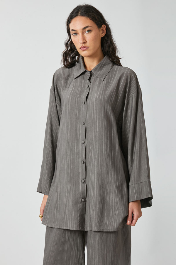 Yıkamalı Tunik Takım Antrasit - 4