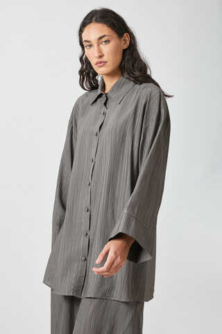 Yıkamalı Tunik Takım Antrasit - 5