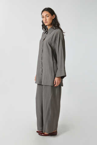 Yıkamalı Tunik Takım Antrasit - 6