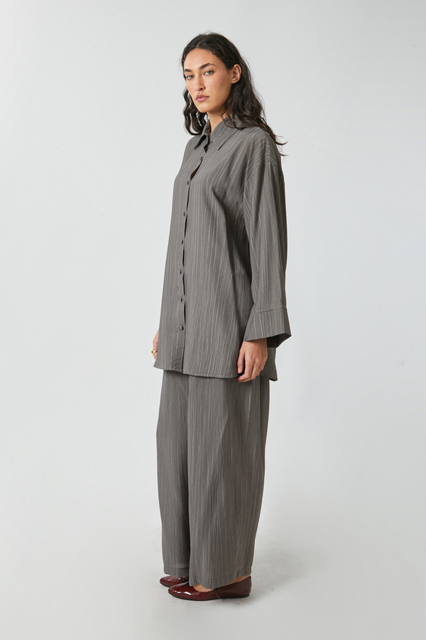 Yıkamalı Tunik Takım Antrasit - 6