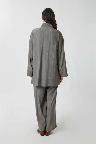 Yıkamalı Tunik Takım Antrasit - 13