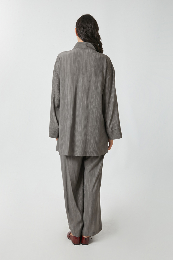 Yıkamalı Tunik Takım Antrasit - 13