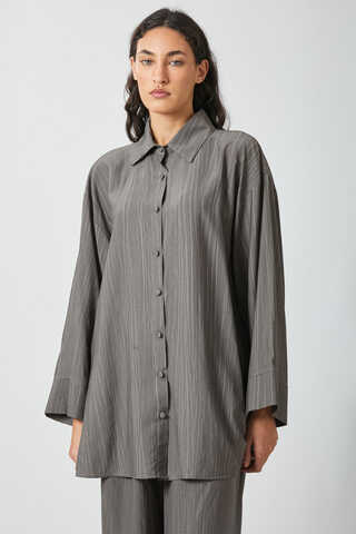 Yıkamalı Tunik Takım Antrasit - 7