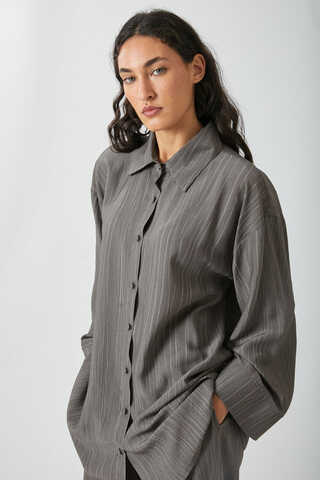 Yıkamalı Tunik Takım Antrasit - 9