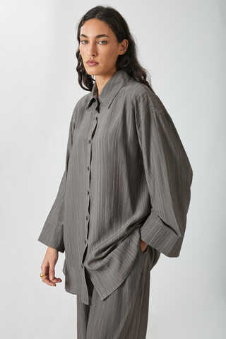 Yıkamalı Tunik Takım Antrasit - 10