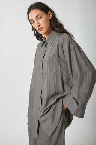 Yıkamalı Tunik Takım Antrasit - 11