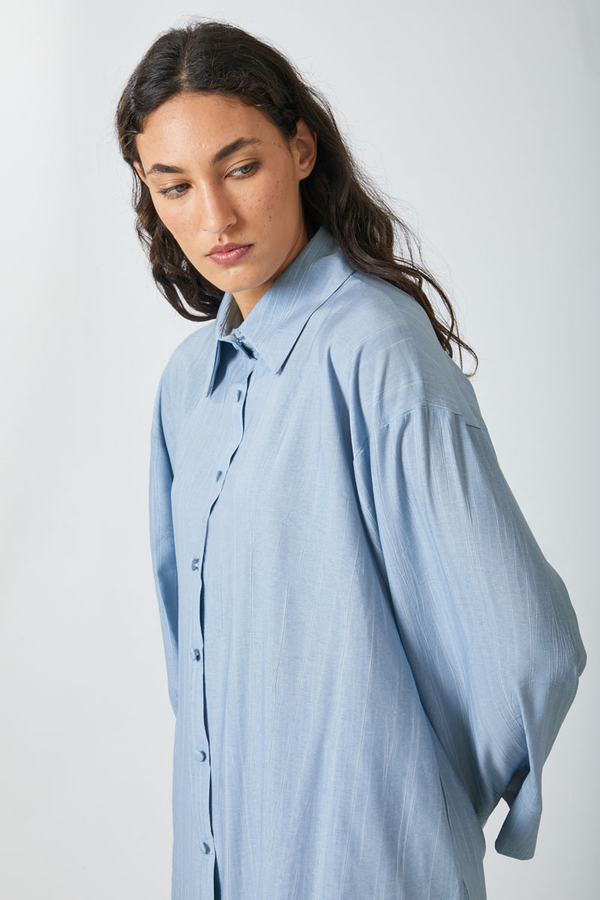 Yıkamalı Tunik Takım Bebe Mavisi - 11