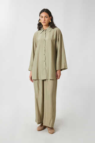 Yıkamalı Tunik Takım Haki - 2