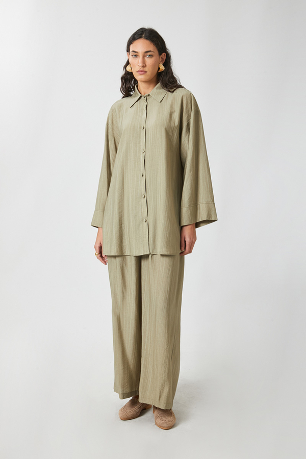 Yıkamalı Tunik Takım Haki - 2