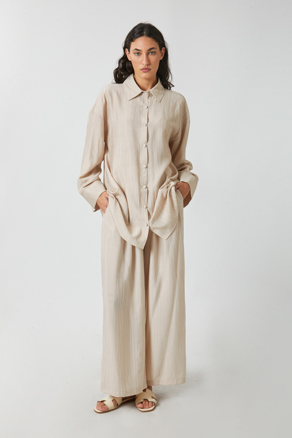 Yıkamalı Tunik Takım Taş - 1