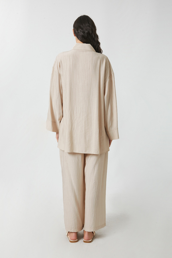 Yıkamalı Tunik Takım Taş - 14