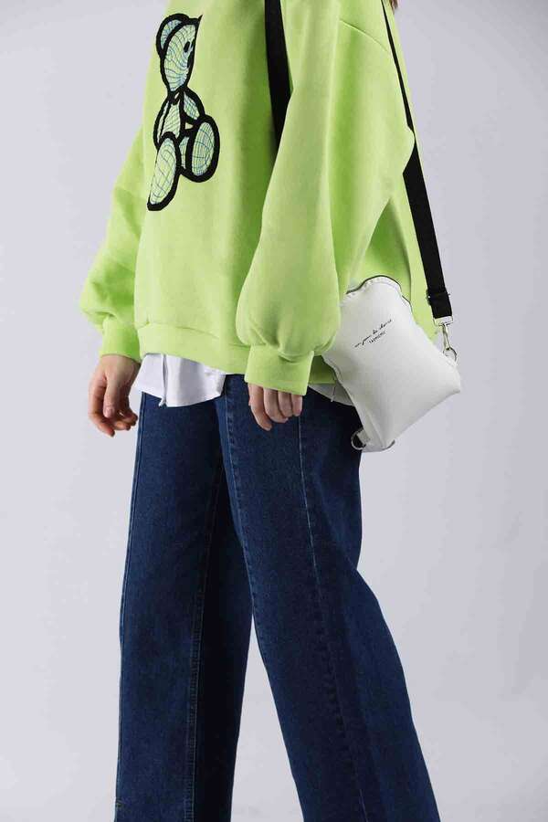 Yırtmaçlı Kot Pantolon Koyu Mavi - 2