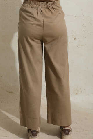 Yırtmaçlı Uzun Tunik Takım Camel - 12