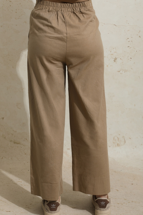 Yırtmaçlı Uzun Tunik Takım Camel - 12