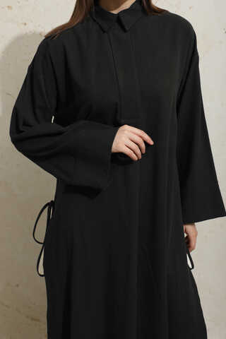 Yırtmaçlı Uzun Tunik Takım Siyah - 5