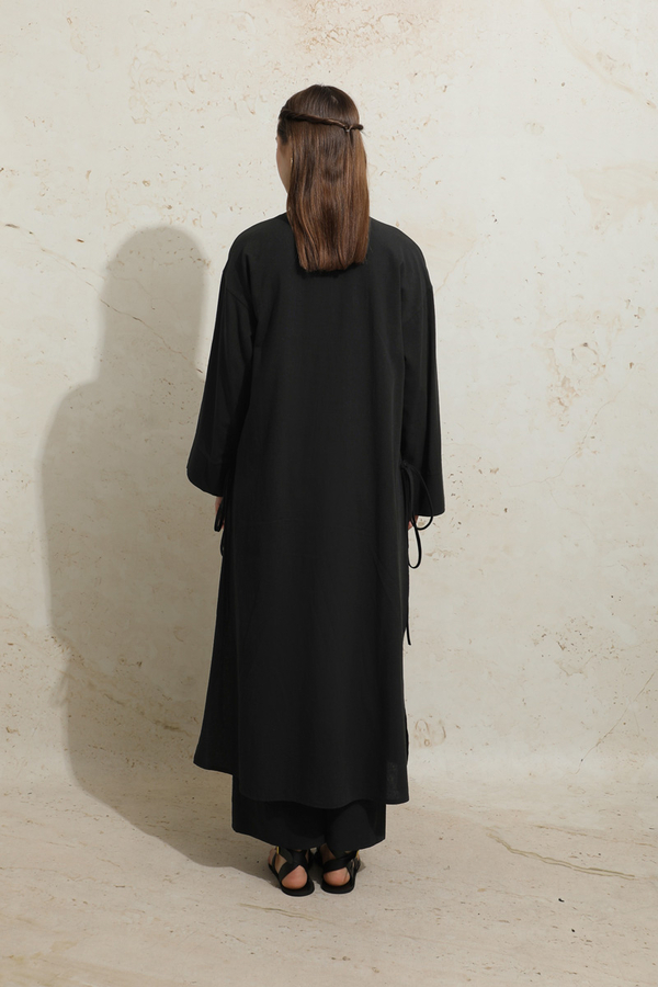 Yırtmaçlı Uzun Tunik Takım Siyah - 7