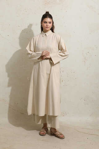 Yırtmaçlı Uzun Tunik Takım Taş - 2