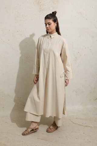 Yırtmaçlı Uzun Tunik Takım Taş - 4