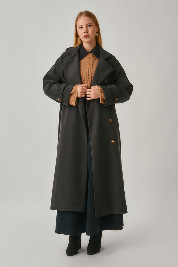 Yüksek Yaka Premium Kaban Füme - 3