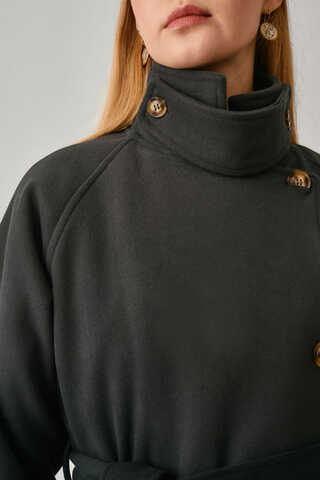 Yüksek Yaka Premium Kaban Füme - 5