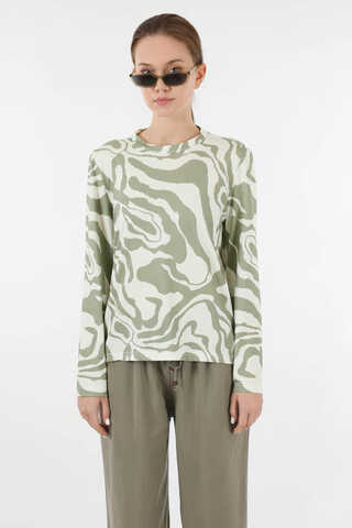 Zebra Desenli Body Mint - 3