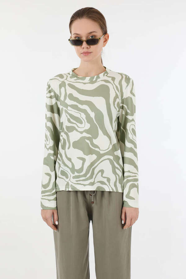 Zebra Desenli Body Mint - 3