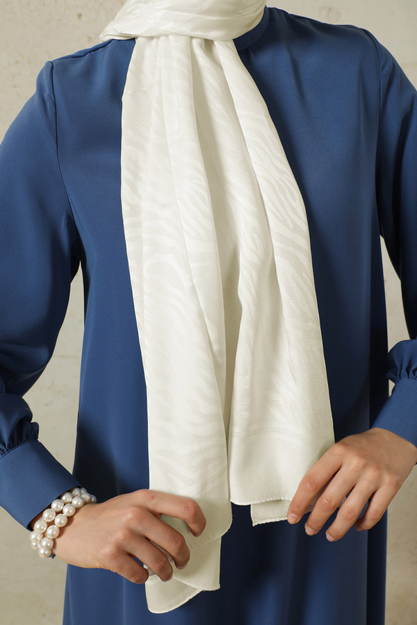 Zebra Jakar Şal Ekru - 2