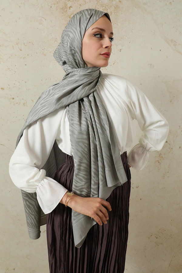 Zebra Jakar Şal Gri - 3