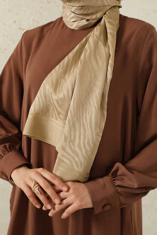 Zebra Jakar Şal Koyu Bej - 2