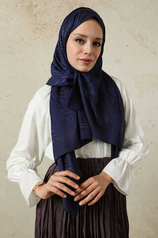 Zebra Jakar Şal Lacivert - 3