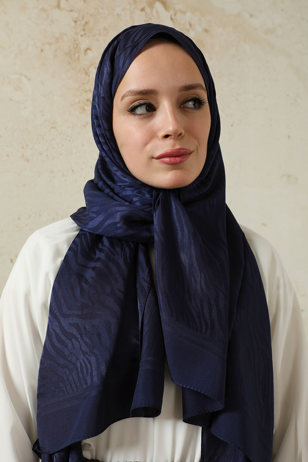 Zebra Jakar Şal Lacivert - 4