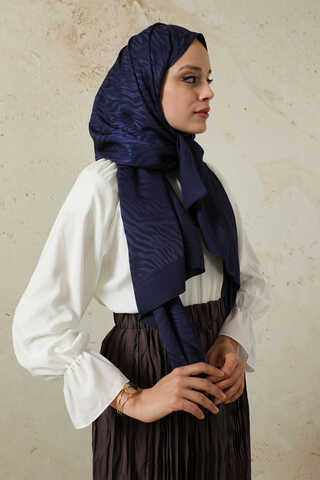 Zebra Jakar Şal Lacivert - 5