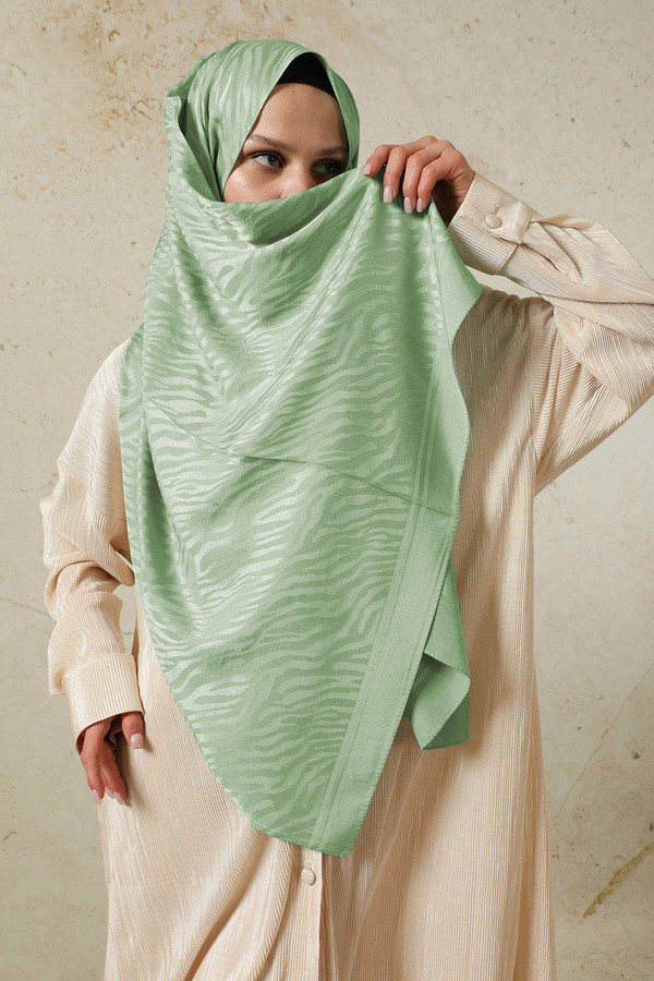 Zebra Jakar Şal Mint - 4