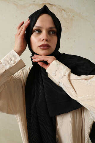 Zebra Jakar Şal Siyah - 2